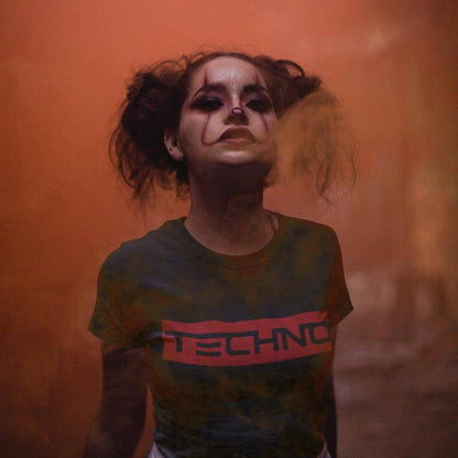 Red Techno Stripe (schwarz / Frauen)