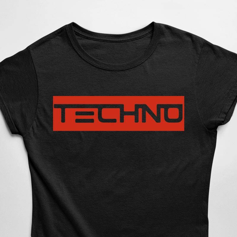Red Techno Stripe (schwarz / Frauen)