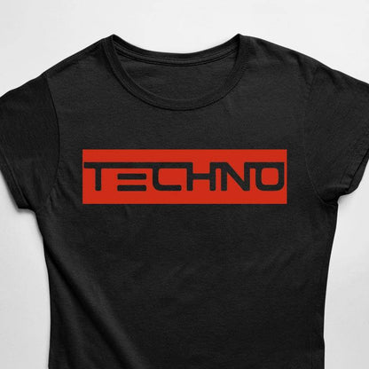 Red Techno Stripe (schwarz / Frauen)