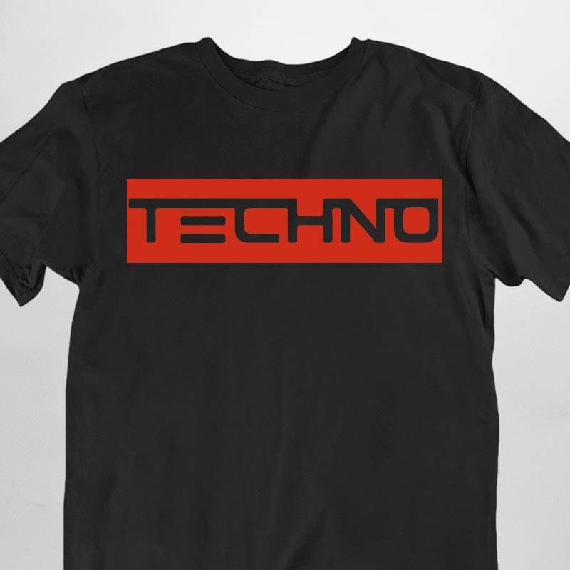 Red Techno Stripe (schwarz / unisex)
