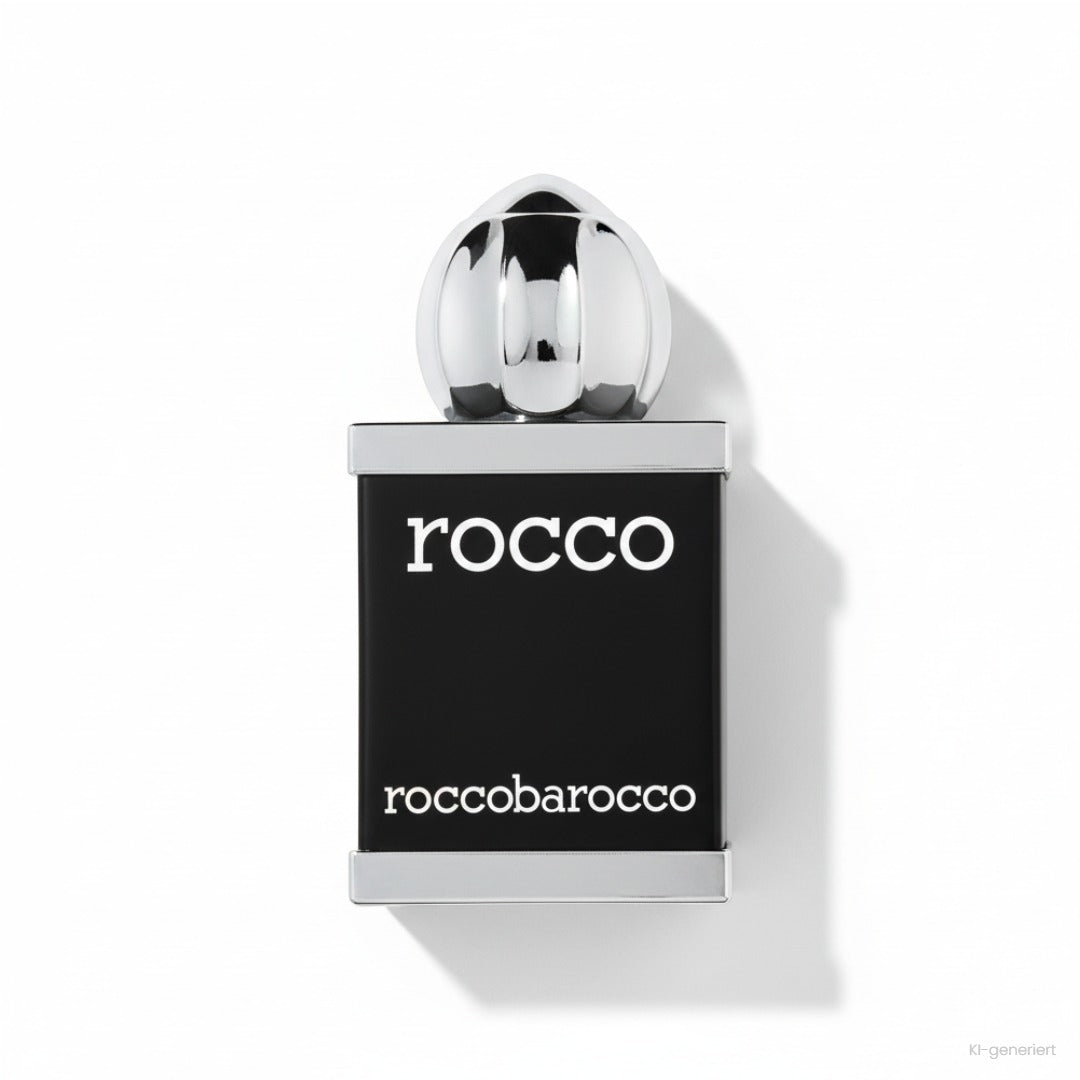 Roccobarocco Rocco Eau de Toilette 50 ml, schwarzer Flakon mit silberner Kappe