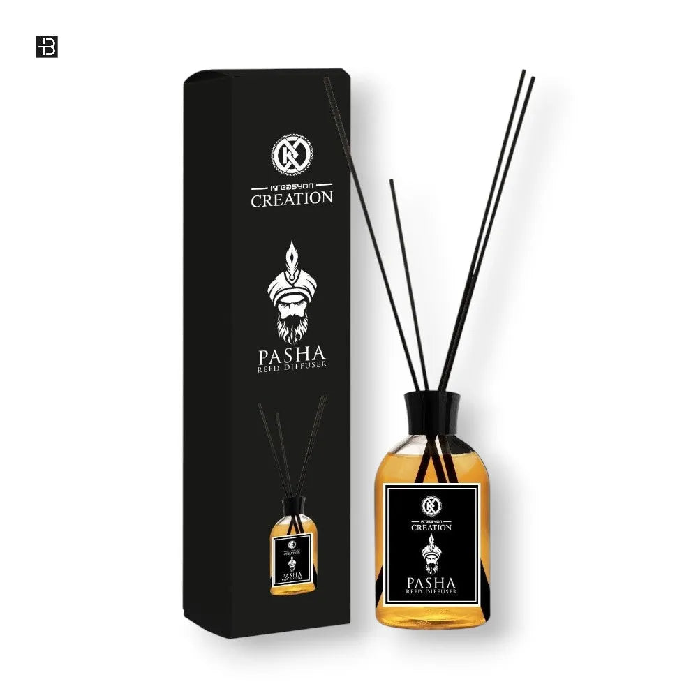 Kreasyon PASHA Reed Diffuser - BLACK ELIXIR - Maison de Parfum