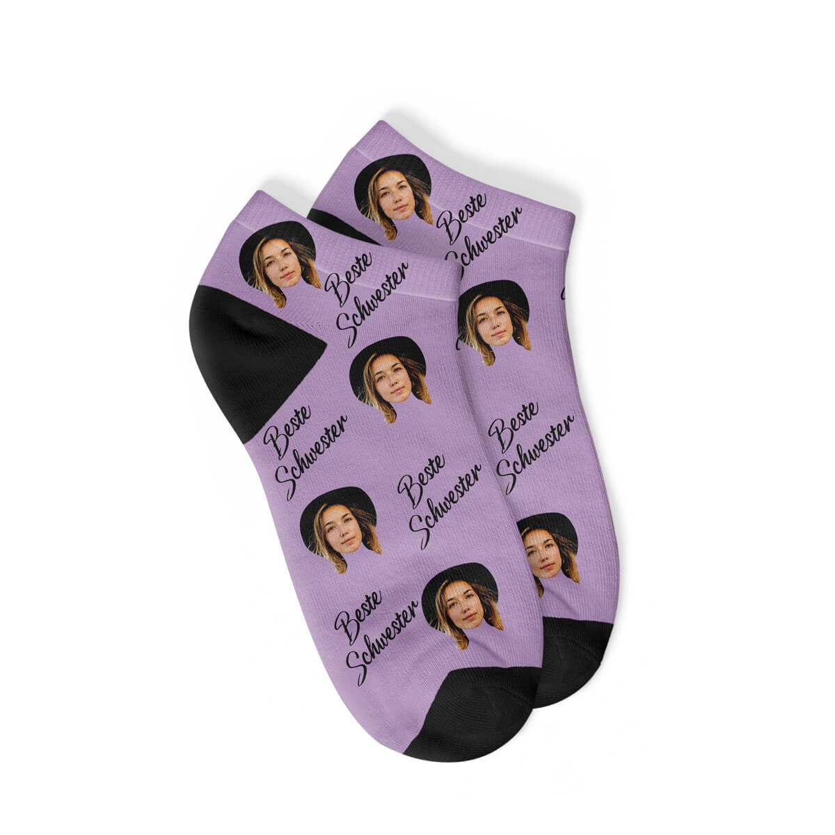 Personalisierte "BESTE SCHWESTER" Sneakersocken