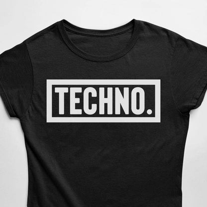 Techno Dot T-Shirt (schwarz oder weiß / Frauen)