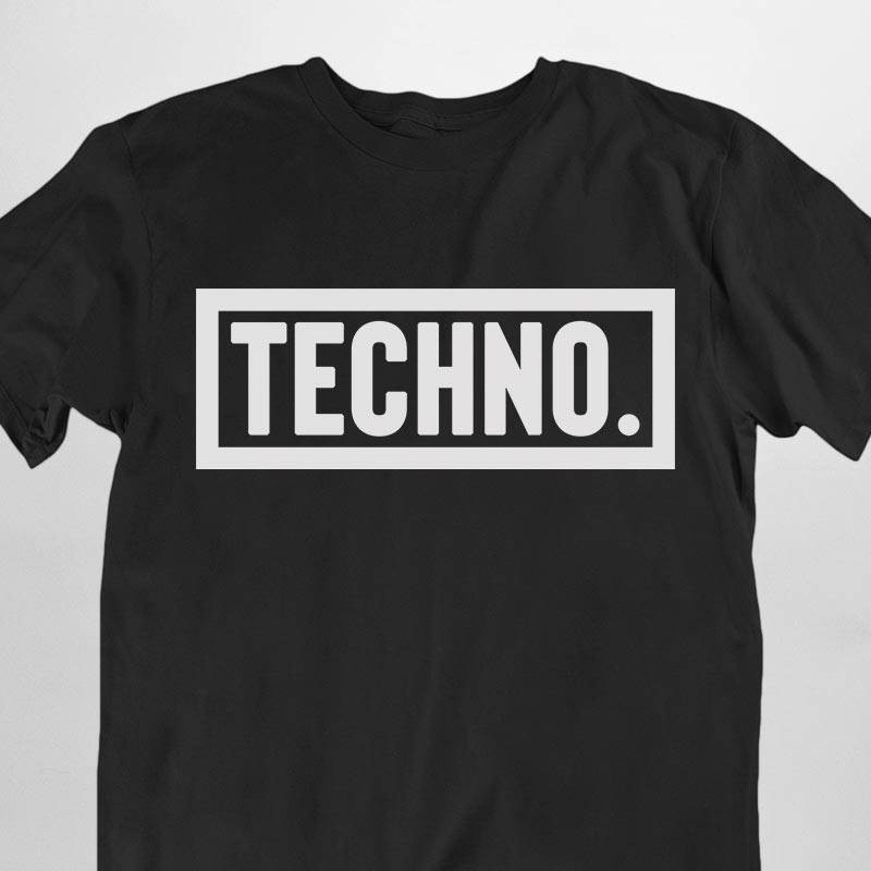 Techno Dot T-Shirt (schwarz oder weiß / unisex)