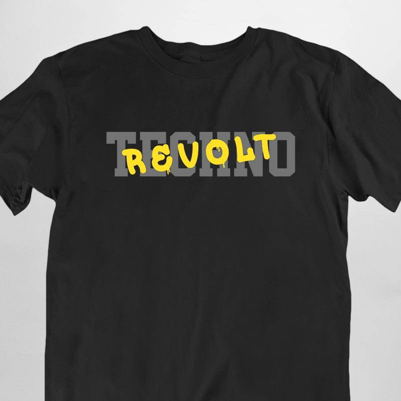 Techno Revolt T-Shirt (schwarz oder weiß / unisex)