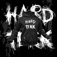 Scratched Hardtekk Premium Hoodie (schwarz)