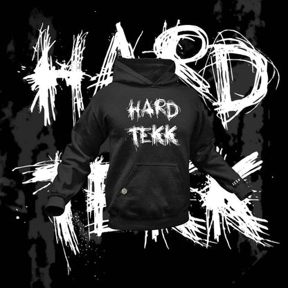 Scratched Hardtekk Premium Hoodie (schwarz)