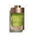 Bvlgari Man Wood Essence Parfumflakon mit grünem Inhalt und bronzefarbenem Verschluss