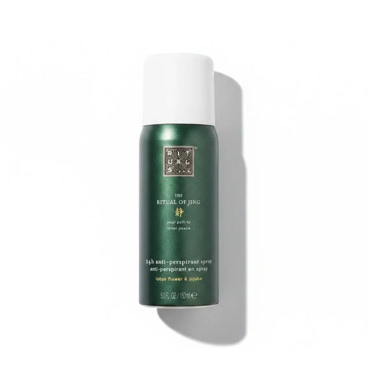 The Ritual of Jing 24h Anti-Perspirant Spray mit Lotusblüte und Jujube in grüner Flasche