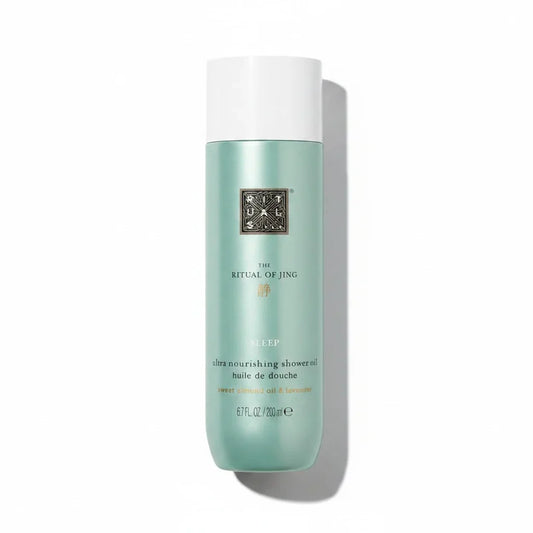 Rituals The Ritual of Jing Sleep ultra nourishing Shower Oil, 200 ml, mintgrüne Flasche