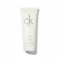Weiße Tube Calvin Klein ck one Duschgel, 200 ml, vor weißem Hintergrund