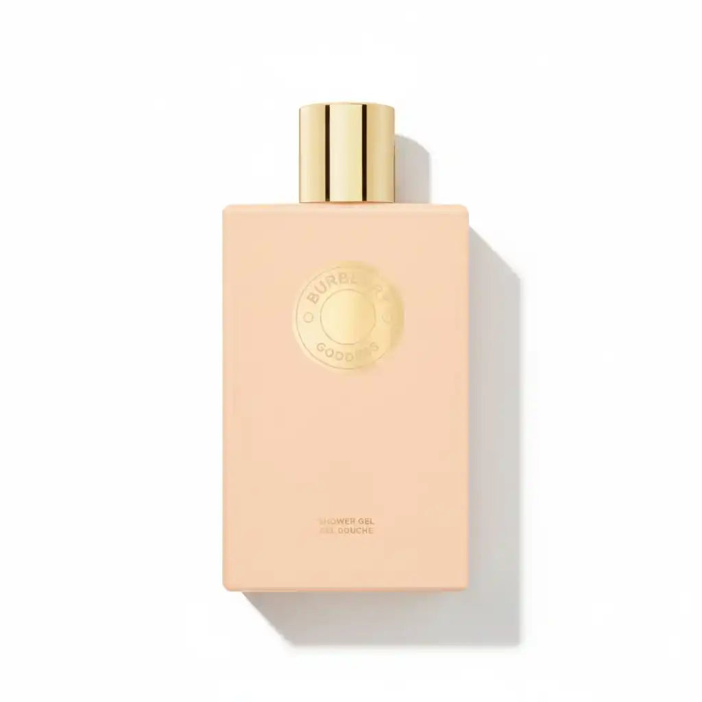Burberry Goddess Duschgel in pfirsichfarbenem Flakon mit goldenem Verschluss
