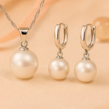 Schmuck Set aus 925er Sterling Silber, Pearls