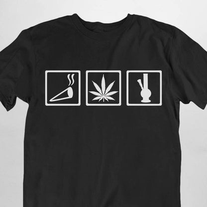 Smoke All Day T-Shirt (schwarz oder weiß / unisex)
