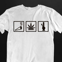Smoke All Day T-Shirt (schwarz oder weiß / unisex)