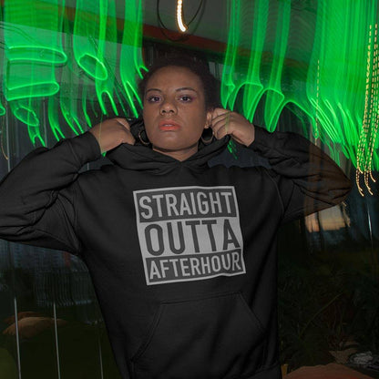 Straight Outta Afterhour Premium Hoodie (schwarz)