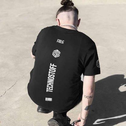 Stripe T-Shirt (regular, unisex, black)