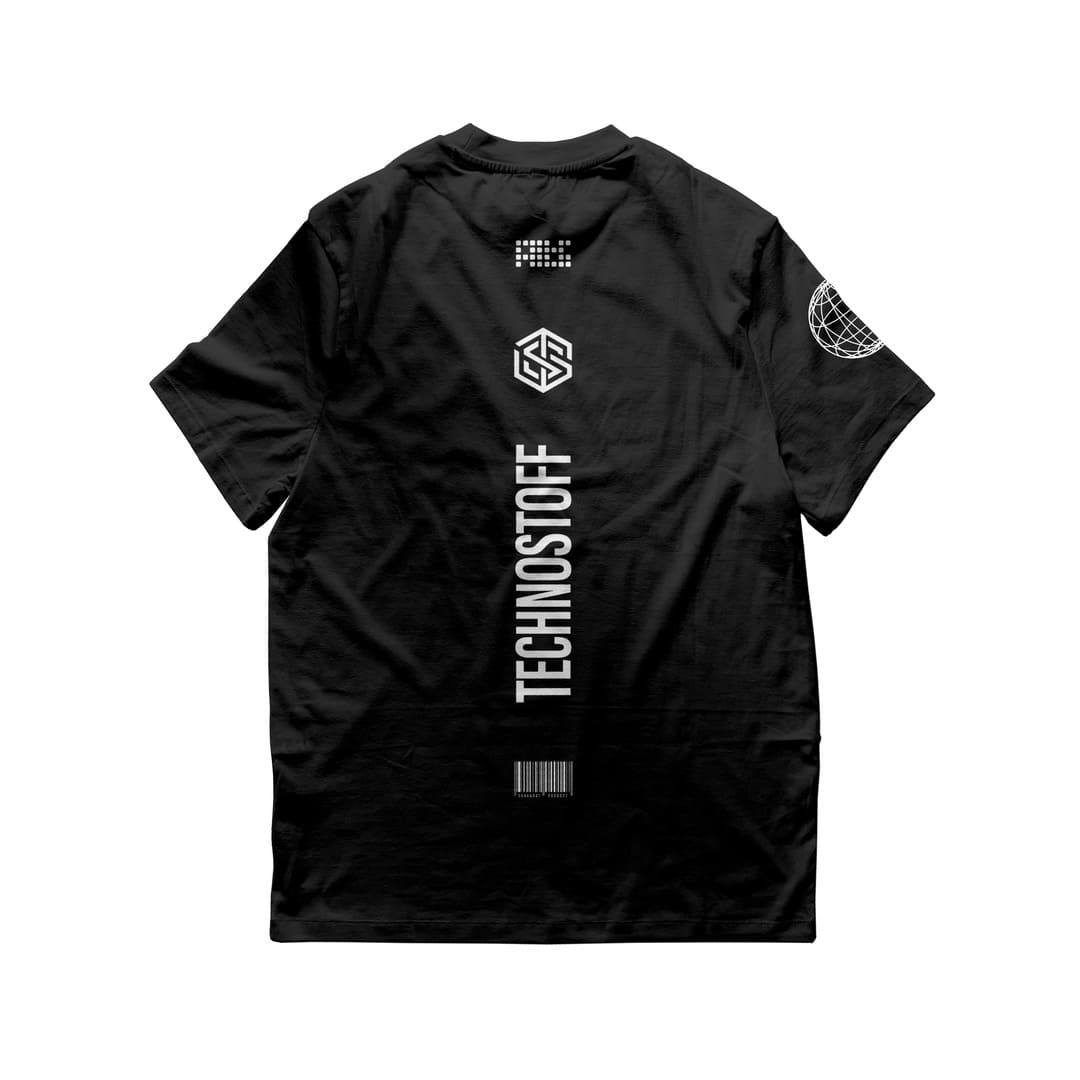 Stripe T-Shirt (oversized, unisex, black)