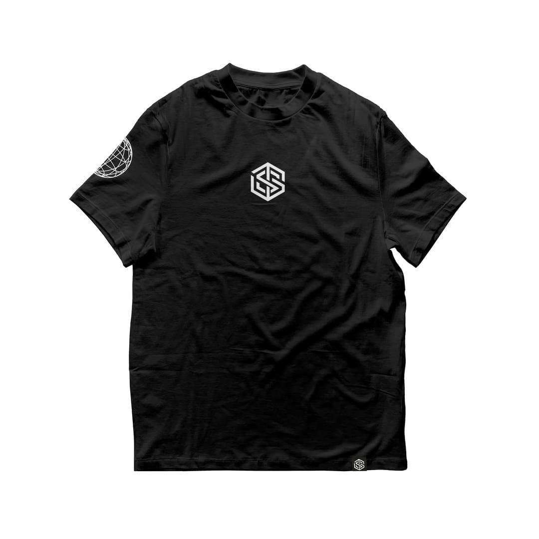 Stripe T-Shirt (oversized, unisex, black)