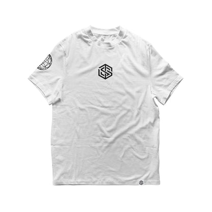 Stripe T-Shirt (oversized, unisex, white)