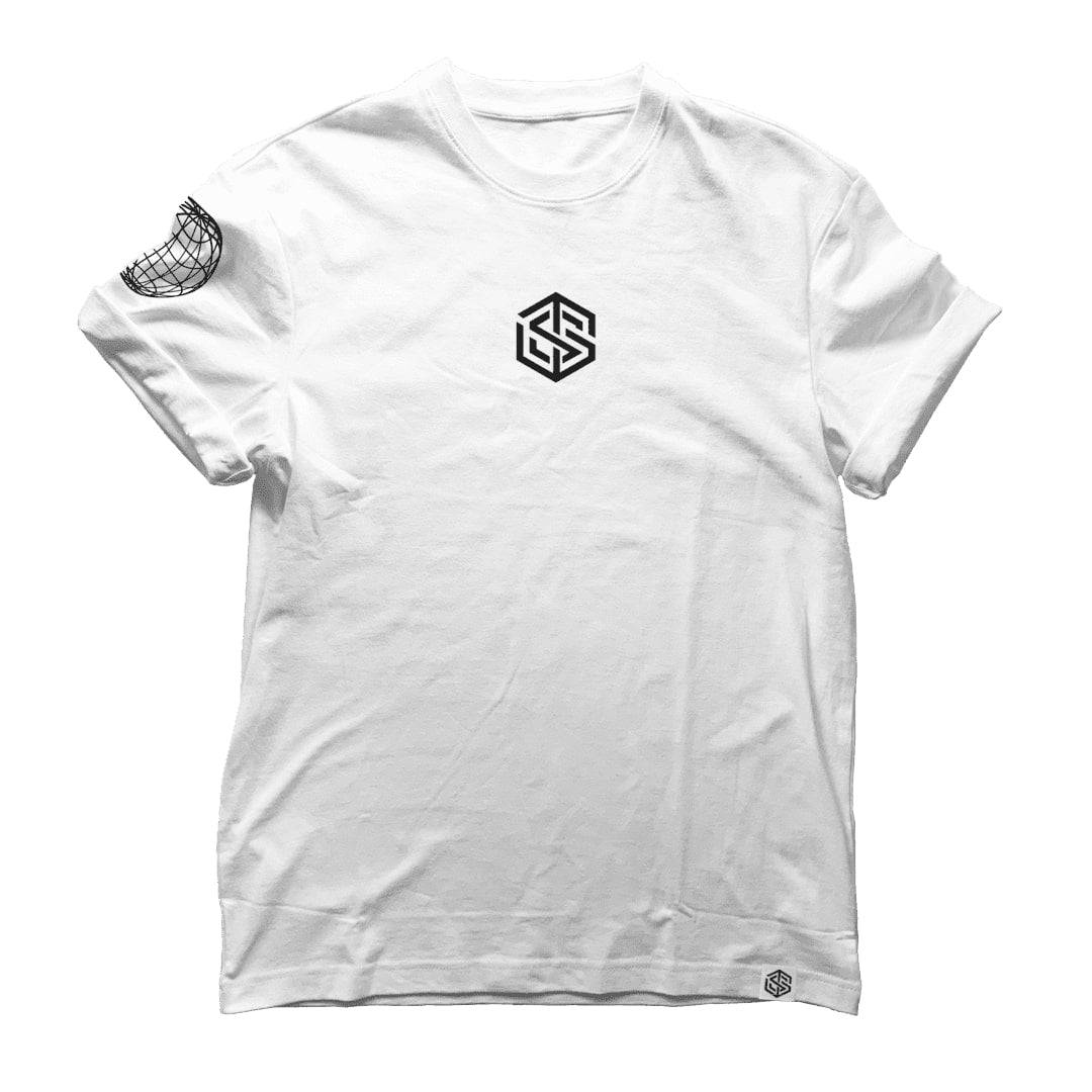 Stripe T-Shirt (regular, unisex, white)