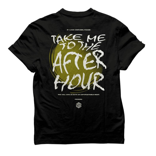 Take Me To The Afterhour T-Shirt (regular, unisex, black)