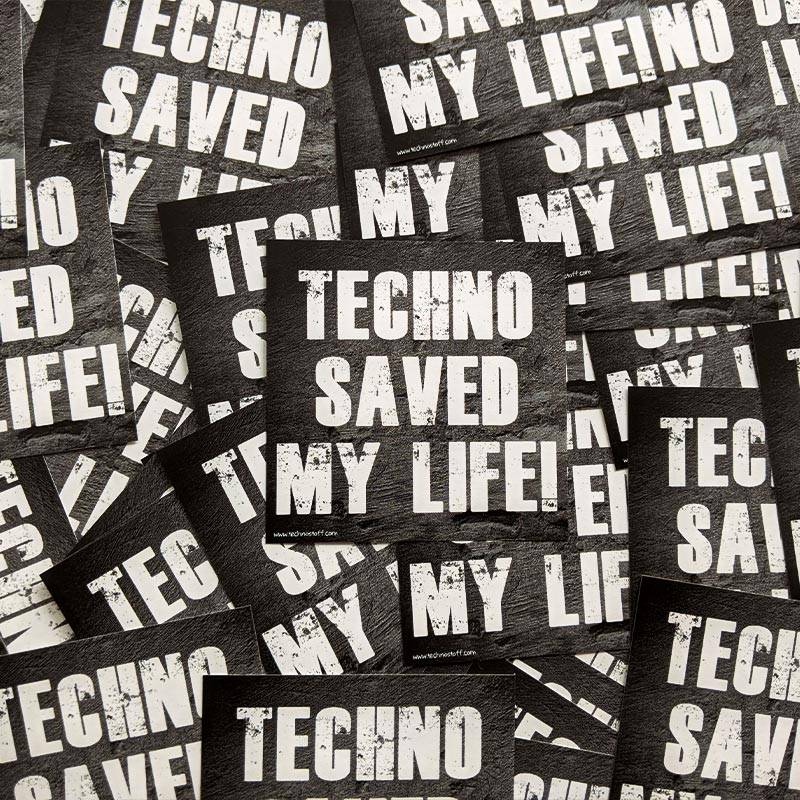 Techno saved my life! Rave Sticker Paket 💥