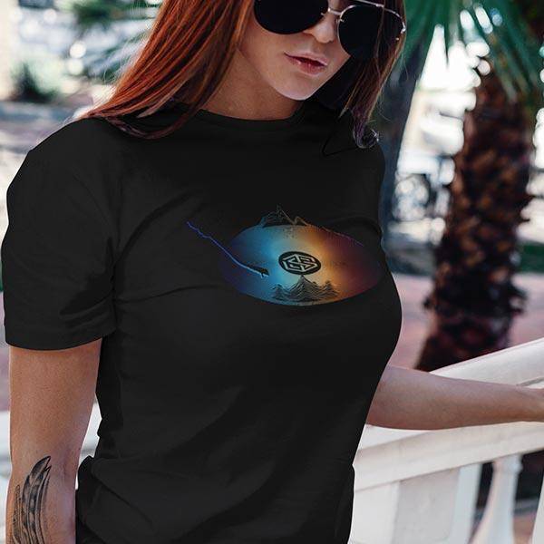 Techno Scratch T-Shirt (schwarz / Frauen)