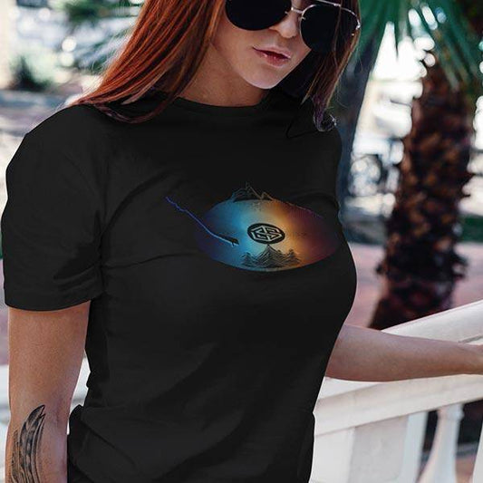 Techno Scratch T-Shirt (schwarz / Frauen)