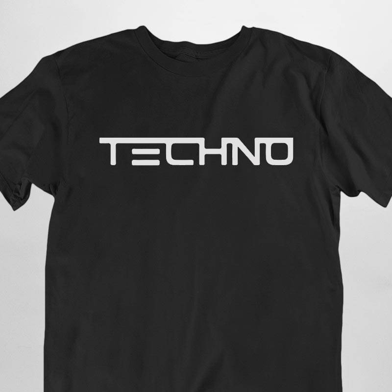Techno T-Shirt (schwarz oder weiß / unisex)