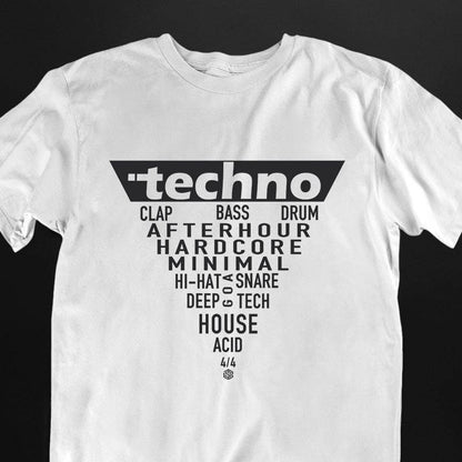 Techno Triangle Premium T-Shirt (schwarz oder weiß / unisex)