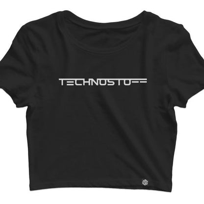 Technostoff Classic Crop Top (schwarz / Frauen)
