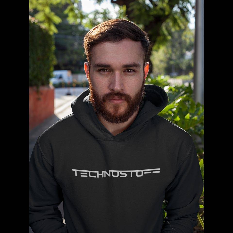 Technostoff Classic Premium Hoodie (schwarz, Frauen und unisex)