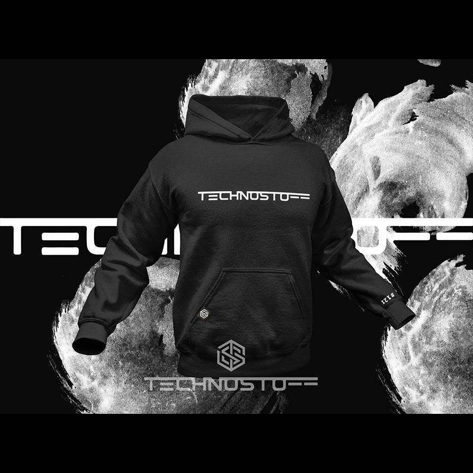 Technostoff Classic Premium Hoodie (schwarz, Frauen und unisex)