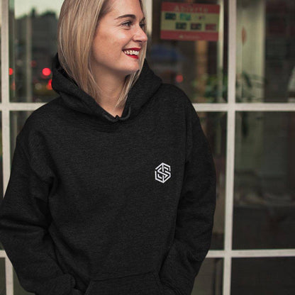 Technostoff Crew Premium Hoodie (schwarz, Frauen und unisex)