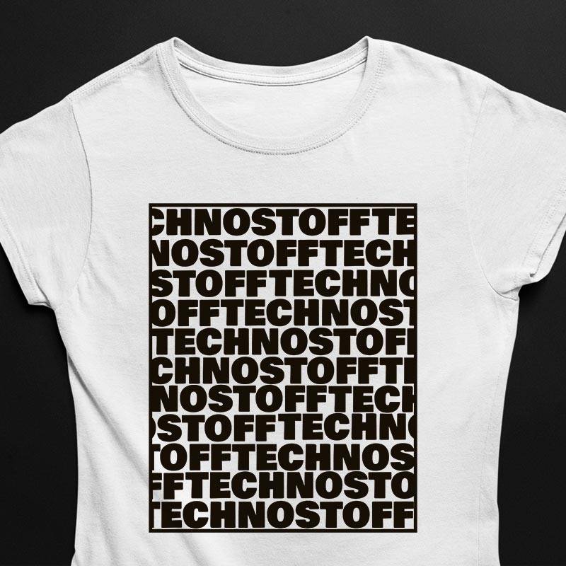 Technostoff Square Premium T-Shirt (schwarz oder weiß / Frauen)