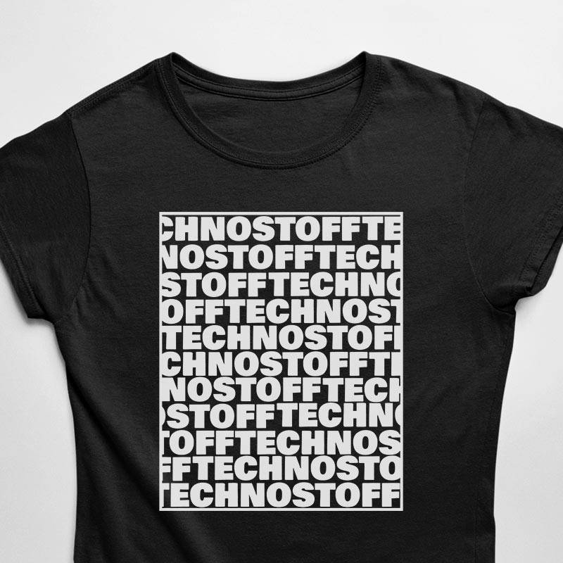 Technostoff Square Premium T-Shirt (schwarz oder weiß / Frauen)