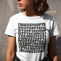 Technostoff Square Premium T-Shirt (schwarz oder weiß / Frauen)