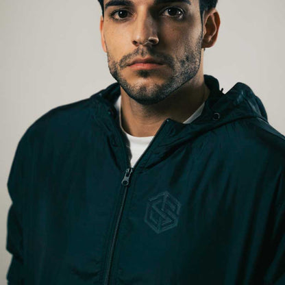 Technostoff Classic Black On Black Windrunner Unisex