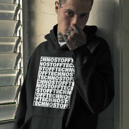Technostoff Square Premium Hoodie (für unisex + Frauen)
