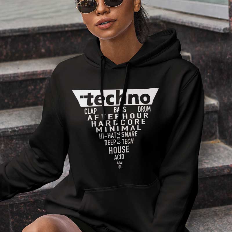 Techno Triangle Premium Hoodie