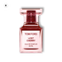 Rotes Parfumflakon Tom Ford Lost Cherry 30 ml auf schwarzem Hintergrund, luxuriöses Eau de Parfum
