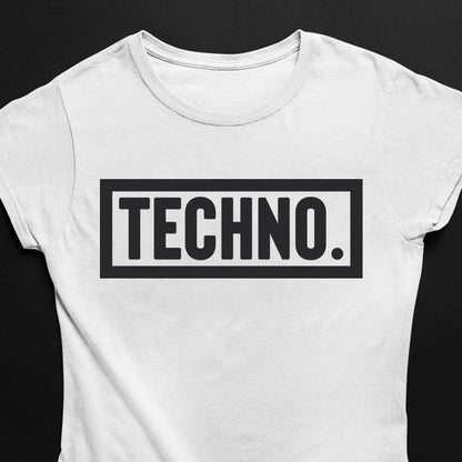Techno Dot T-Shirt (schwarz oder weiß / Frauen)