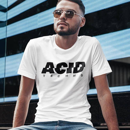 Acid Techno T-Shirt (weiß oder schwarz, unisex)