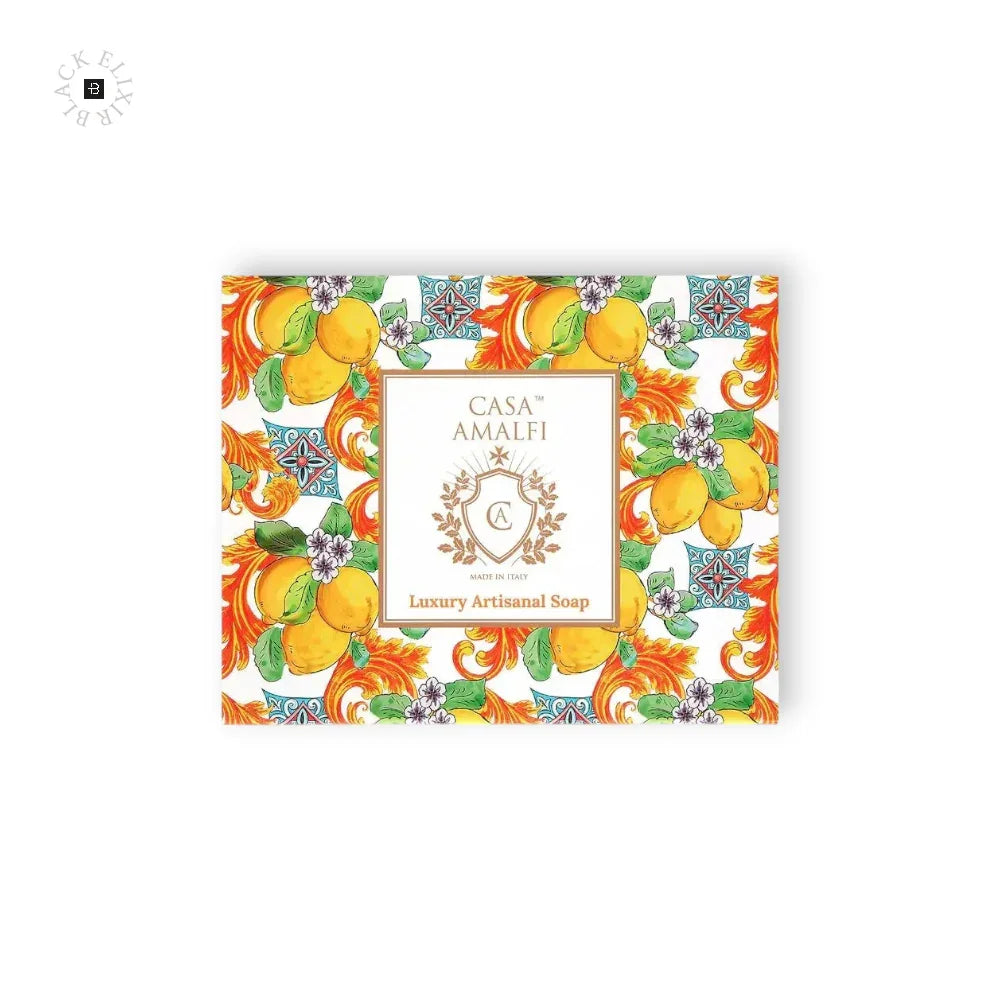 CASA AMALFI LEMON MAIOLICA 3 SOAP GIFT SET - BLACK ELIXIR - Maison de Parfum