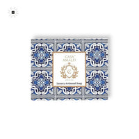 CASA AMALFI BLUE MAIOLICA 3 SOAP GIFT SET - BLACK ELIXIR - Maison de Parfum