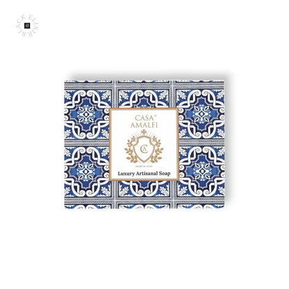 CASA AMALFI BLUE MAIOLICA 3 SOAP GIFT SET - BLACK ELIXIR - Maison de Parfum