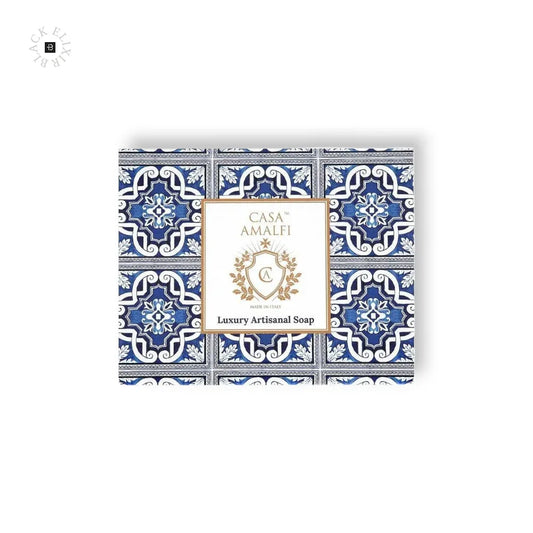 CASA AMALFI BLUE MAIOLICA 3 SOAP GIFT SET - BLACK ELIXIR - Maison de Parfum