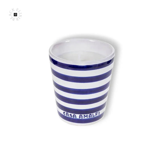 CASA AMALFI BLUE GROTTO HAND PAINTED CANDLE - Fresh Acqua Marine - BLACK ELIXIR - Maison de Parfum